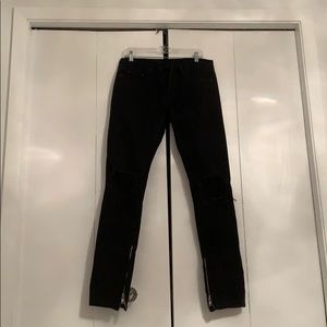 MNML Black Distressed Jeans size 31